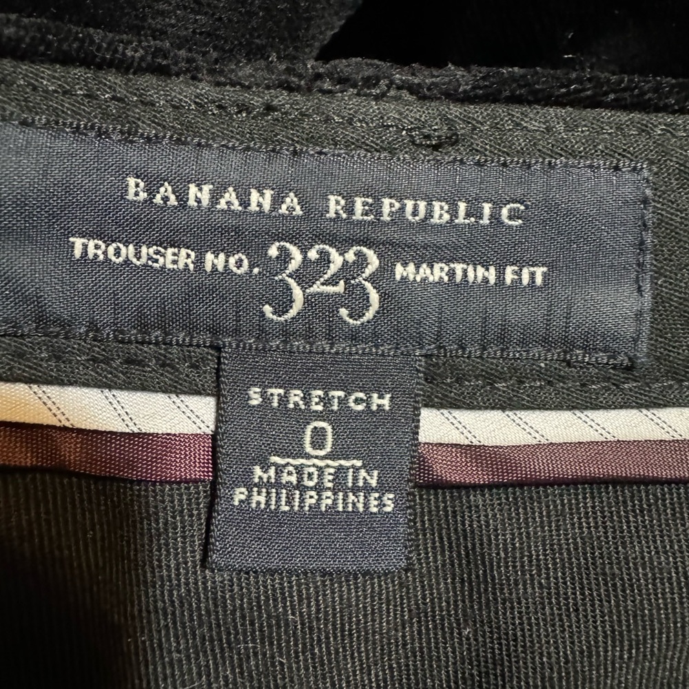 GORGEOUS #FALL2025 BANANA REPUBLIC BLACK VELVET TROUSER/PANTS SIZE: 0 #W - Picture 9 of 11